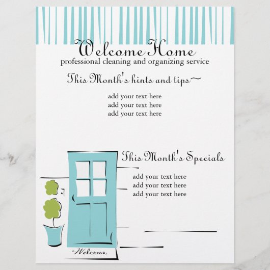 Pretty Soft Blauwe Deur Flyer (Voorkant)