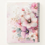 Pretty Soft Blush Florals  Notitieboek (Achterkant)
