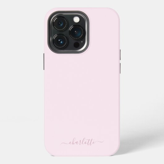 Pretty Soft Roze en Blos iPhone Hoesje (Achterkant)