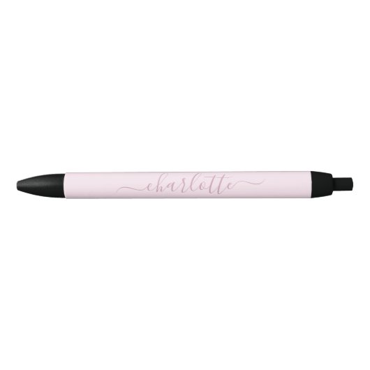 Pretty Soft Roze en Blos Zwarte Inkt Pen (Voorkant)