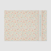 Pretty Spring Vintage Floral Tissuepapier (Voorkant)