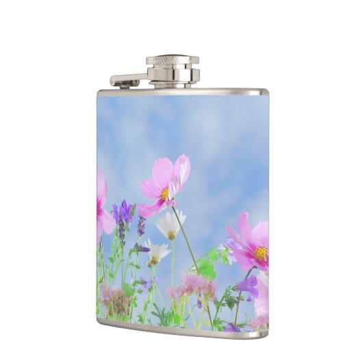 Pretty Spring Wild Flowers Heupfles (Links)