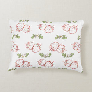 Pretty strawberry pattern Nursery decor Cute Accent Kussen