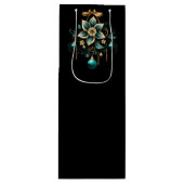 PRETTY TEAL AND GOLD CHRISTMAS ORNAMENTS WIJN CADEAUTAS (Voorkant)