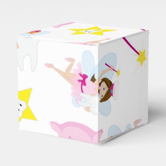 Pretty Tooth Fairy Magic Wand White Teeth Bedankdoosjes (Voorkant Zijde)