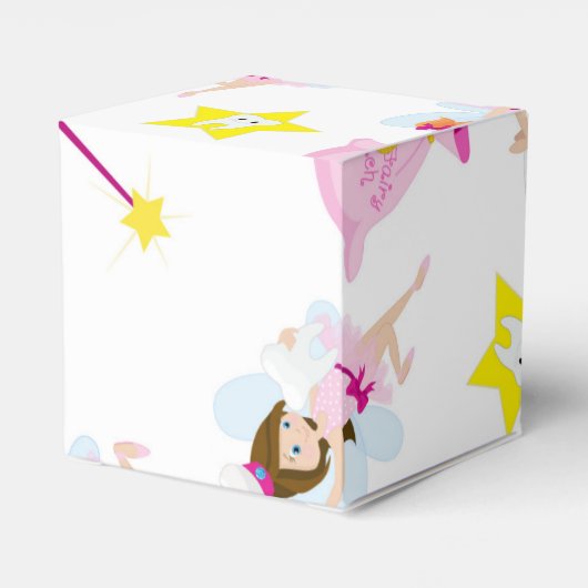 Pretty Tooth Fairy Magic Wand White Teeth Bedankdoosjes (Achterkant)