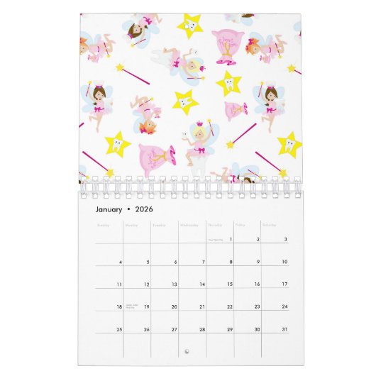 Pretty Tooth Fairy Magic Wand White Teeth Kalender (Jan 2026)