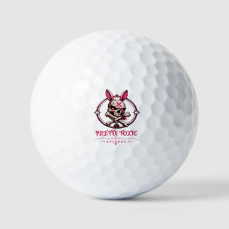 Pretty Toxic Skull Bunny Dames Pastel Goth Streetw Golfballen