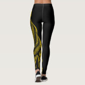 Pretty Trendy Leopard Print Gold Leggings (Achterkant)