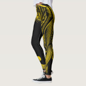 Pretty Trendy Leopard Print Gold Leggings (Links)