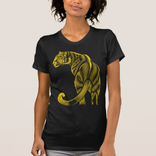 Pretty Trendy Luipaardprint Goud T-shirt