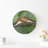 Pretty Tropical Clipper Butterfly Wall Clock Grote Klok (Huis)