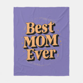 Pretty Unieke Typografie Beste Moeder Ooit Fleece Deken
