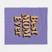 Pretty Unieke Typografie Beste Moeder Ooit Fleece Deken (Voorkant (Horizontaal))