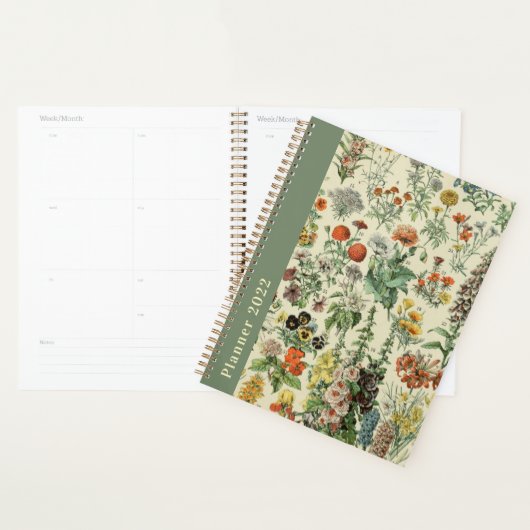 Pretty Vintage Botanical Flowers Diary 2022 Dated  Planner (Display)