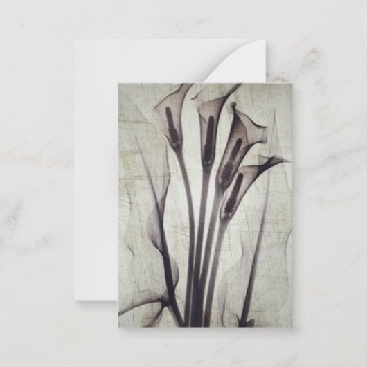 Pretty Vintage X-Ray Flowers Notitiekaartje (Voorkant)