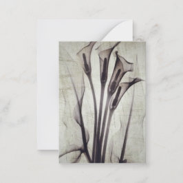 Pretty Vintage X-Ray Flowers Notitiekaartje