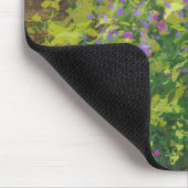 Pretty Watercolor Floral Bush Graphic Art Painting Muismat (Hoek)