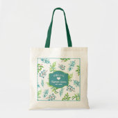 Pretty Watercolor Floral Garden Tote Bag (Voorkant)