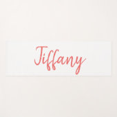 Pretty White en Koraal Yogamat (Voorkant (horizontaal))