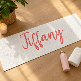Pretty White en Koraal Yogamat
