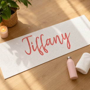 Pretty White en Koraal Yogamat