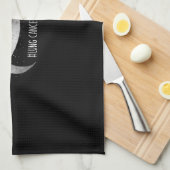 Pretty White Ribbon Support Lung Cancer Awareness. Theedoek (Quarter Fold)