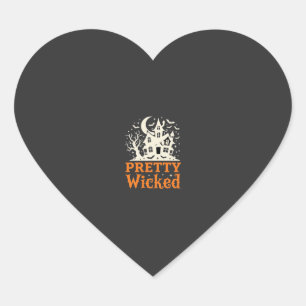 Pretty Wicked Halloween Haunted House_1 Hart Sticker