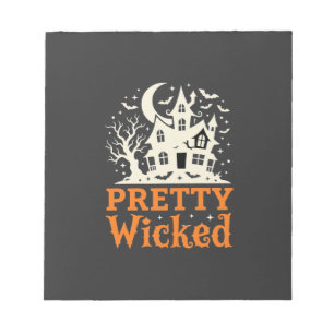 Pretty Wicked Halloween Haunted House_1 Notitieblok