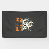 Pretty Wicked Halloween Haunted House_1 Spandoek (Horizontaal)