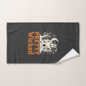 Pretty Wicked Halloween Huis van Horrors_1 Handdoek (Handdoek)