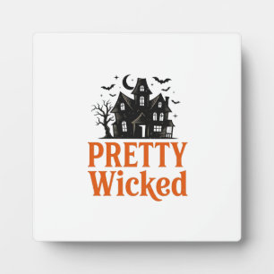 Pretty Wicked Vintage Halloween Geheime Huis T-shi Fotoplaat