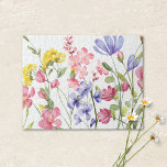 Pretty Wildflowers Jigsaw Puzzle Legpuzzel<br><div class="desc">Brighten your puzzle table with this charming watercolor field of wildflowers. Soft brushstrokes and vibrant hues bring these blooms to life—pinks, purples, yellows, and reds dancing together against a clean white background. The hand‑painted style gives the whole piece a gentle, uplifting feel, making it a joy to assemble from the...</div>