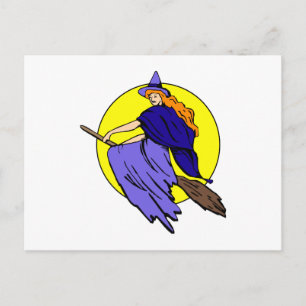 Pretty witch briefkaart