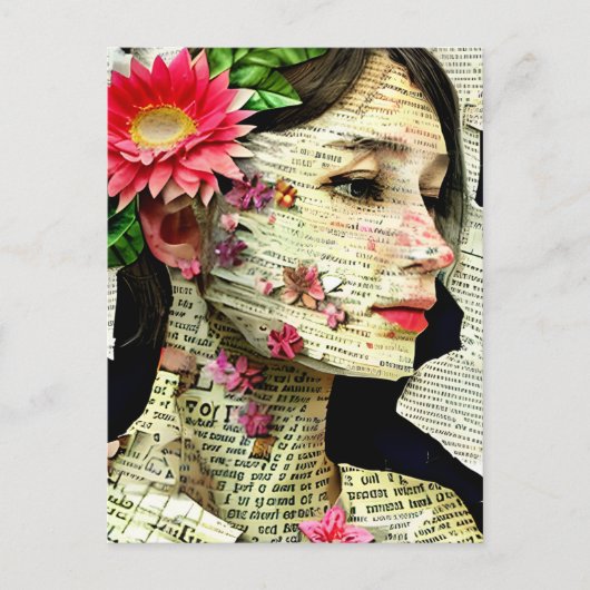 Pretty Woman Art Collage Briefkaart (Voorkant)