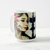 Pretty Woman Art Collage Koffiemok (Voorkant links)
