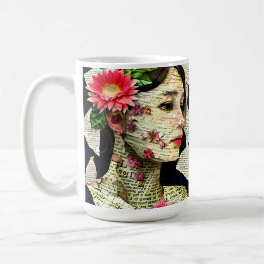 Pretty Woman Art Collage Koffiemok (Links)