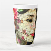 Pretty Woman Art Collage Latte Mok (Voorkant)