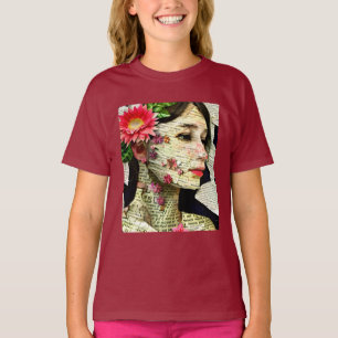 Pretty Woman Art Collage T-shirt