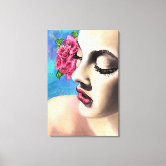 Pretty Woman Canvasprint Canvas Afdruk (Voorkant)