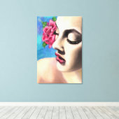Pretty Woman Canvasprint Canvas Afdruk (Insitu (Houten vloer))
