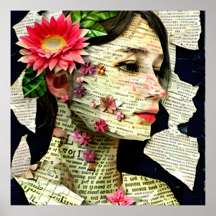 Pretty Woman Kunstcollage   Poster
