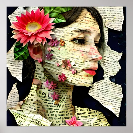 Pretty Woman Kunstcollage   Poster (Voorkant)