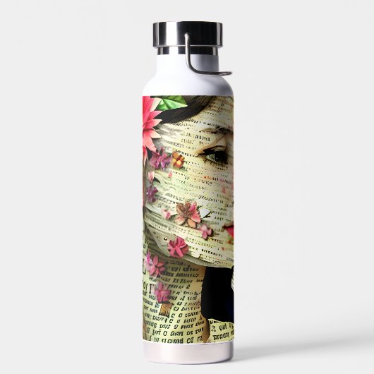 Pretty Woman Kunstcollage Waterfles (Links)