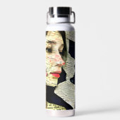 Pretty Woman Kunstcollage Waterfles (Achterkant)