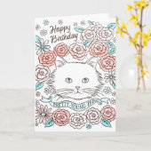 Pretty Young Thing Letterpress Kaart (Gele Bloem)