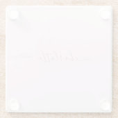 Pretty Zacht Roze en Blush Glazen Onderzetter (Achterkant)