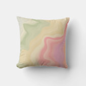 Pretty Zachte Pastel Abstract Regenboog Kussen (Voorkant)