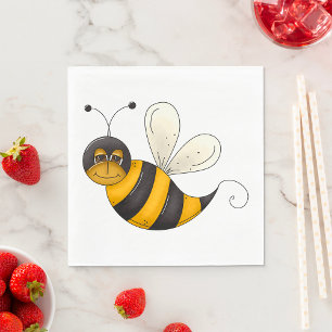 Pretvliegende Bij Fun Hommel Karakter Servet