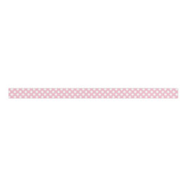 Prety Pink and White Polka Dot Ribbon Grosgrain Lint
